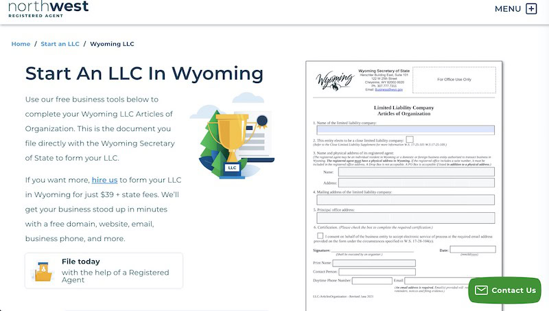 northwest LLC registration