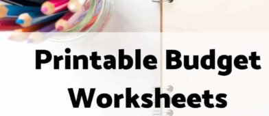 printable budget worksheets