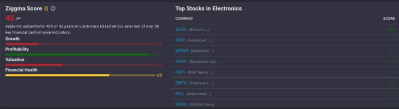 Ziggma Investment Score