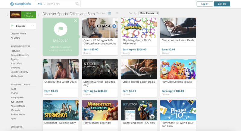 swagbucks discover