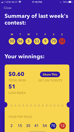 Yotta Savings Weekly Win Amount