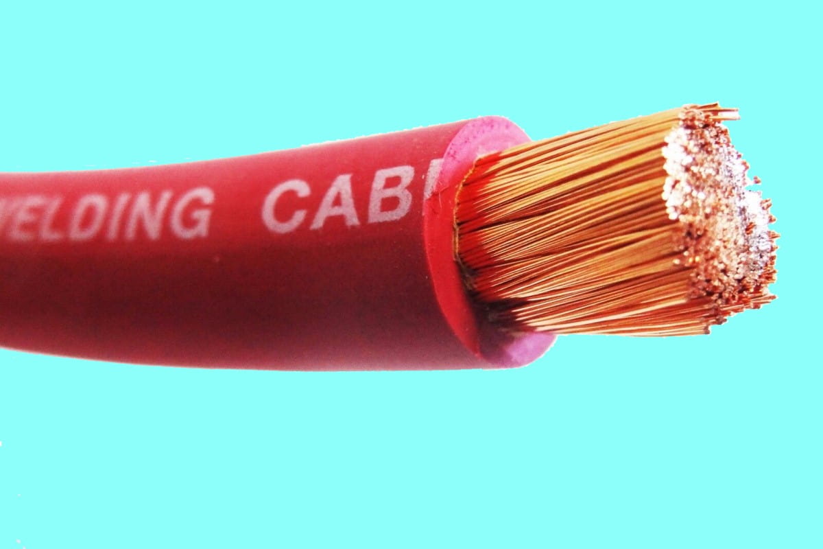  Welding Copper Cable; Red Black Colors 3 Covers Rubber Silicone PVC 